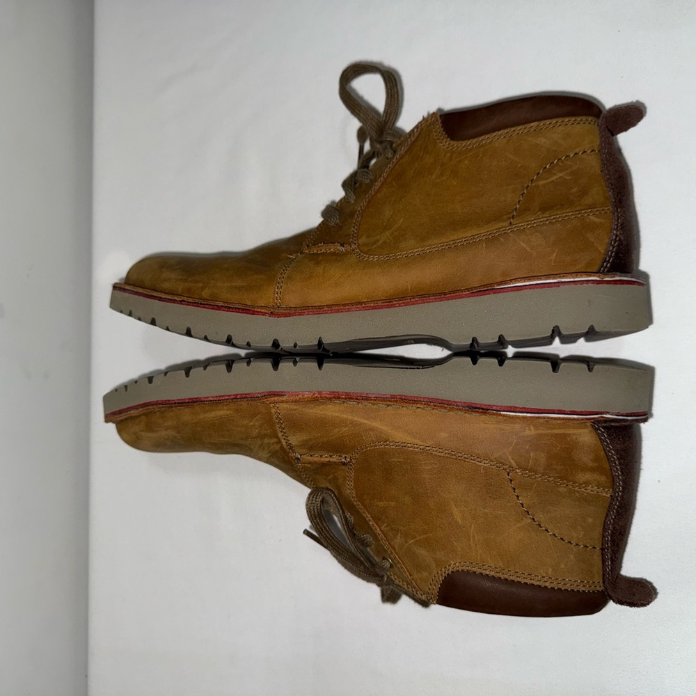 Clarks Vargo Mid Leather Boots – Men’s 10.5M (Dark Tan) - Picture 7 of 8